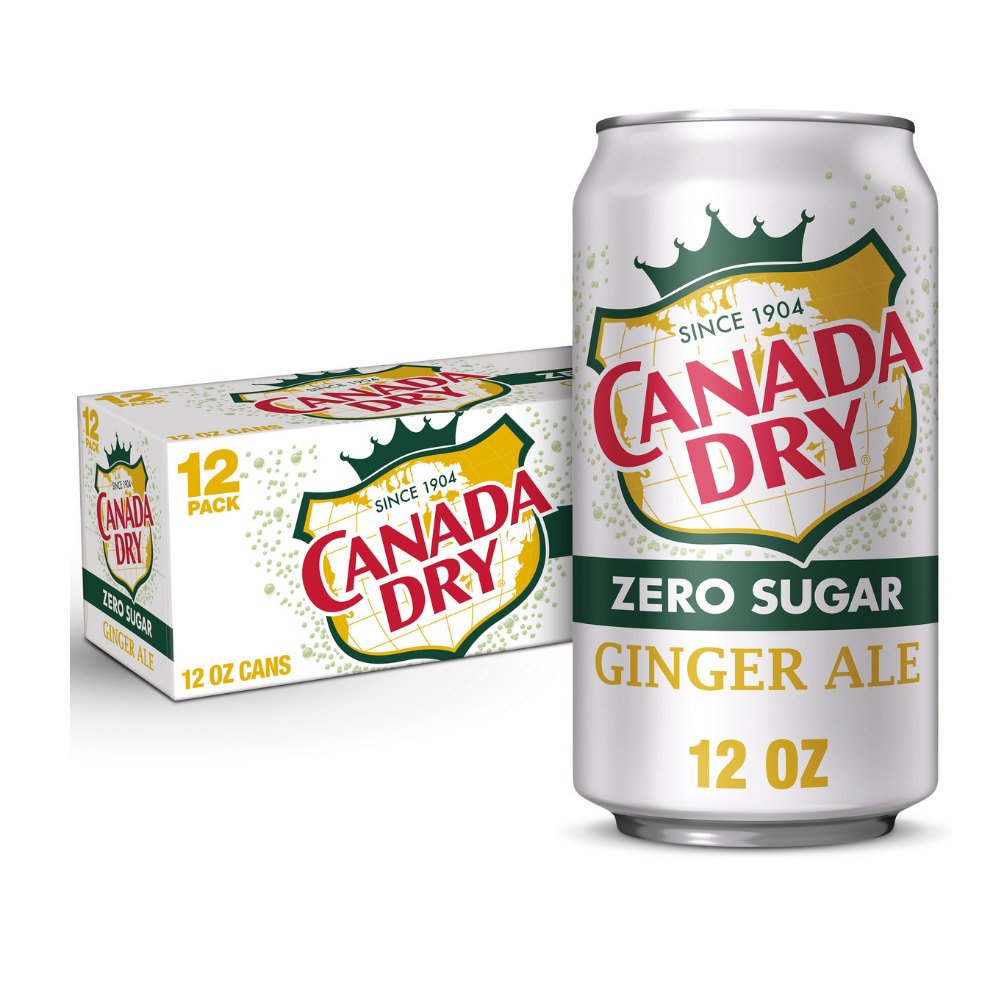 Canada Dry Ginger Ale Zero Sugar 355ml 12 Pack