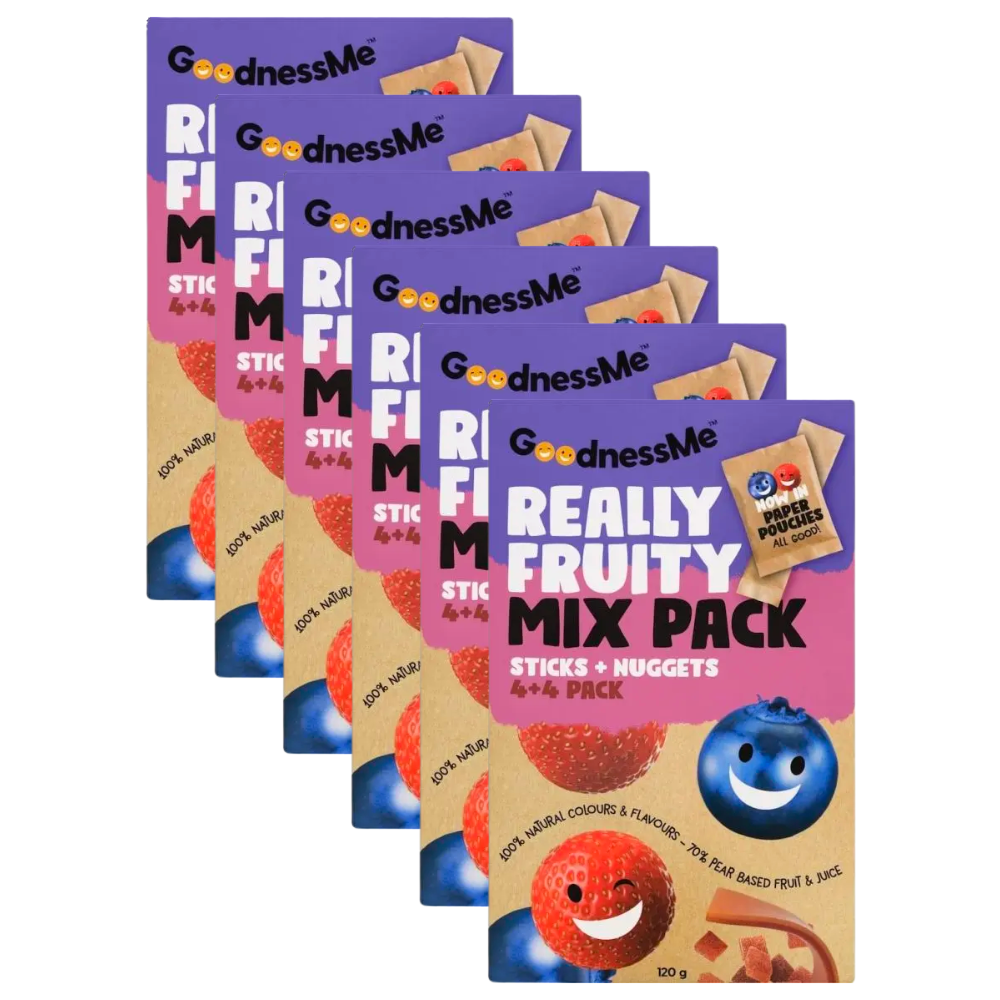 Goodness Me Fruit Snacks Mix Pack 120g x 6