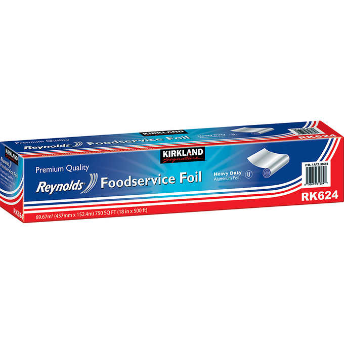 Kirkland Signature Reynolds Heavy Duty Foodservice Aluminium Foil Roll 45cm x 150m