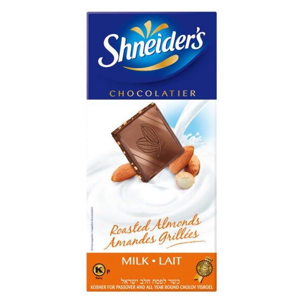 Shneiders Milk Chocolate With Roasted Almonds 100g
