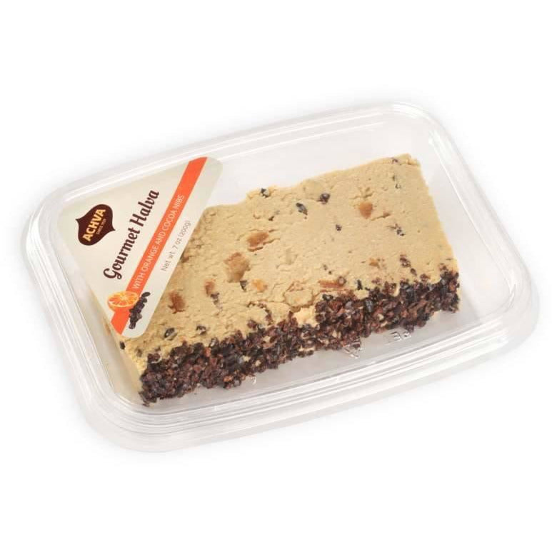 Achva Gourmet Halva with Orange & Cocoa Nibs 200g