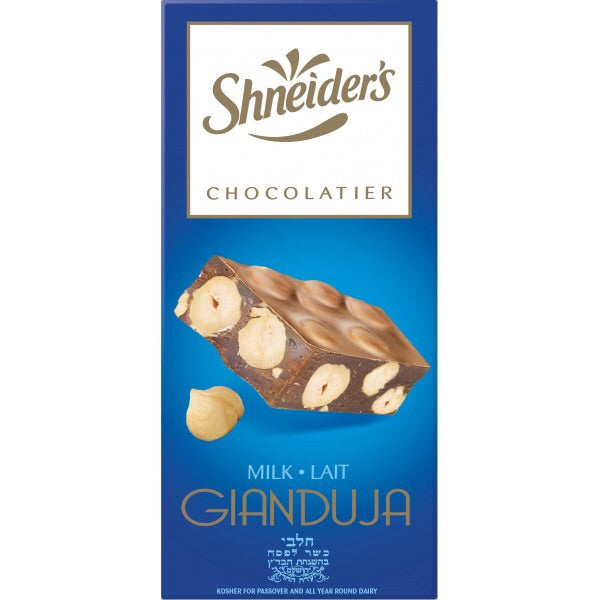 Shneiders Gianduja Milk Chocolate With Hazelnut 180g