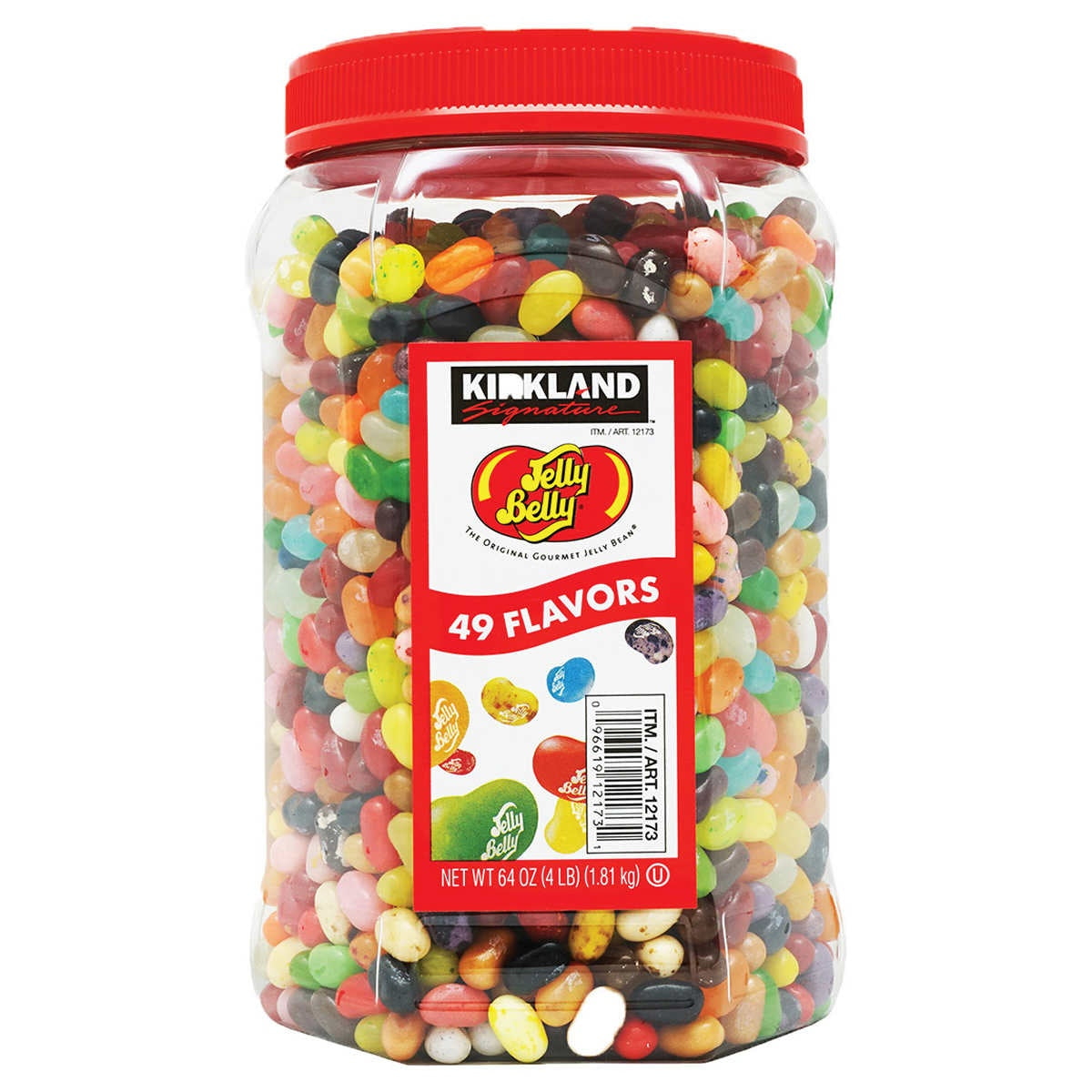 Jelly Belly Original Gourmet Jelly Beans Assorted Flavours Bulk tub 1.8kg 64oz