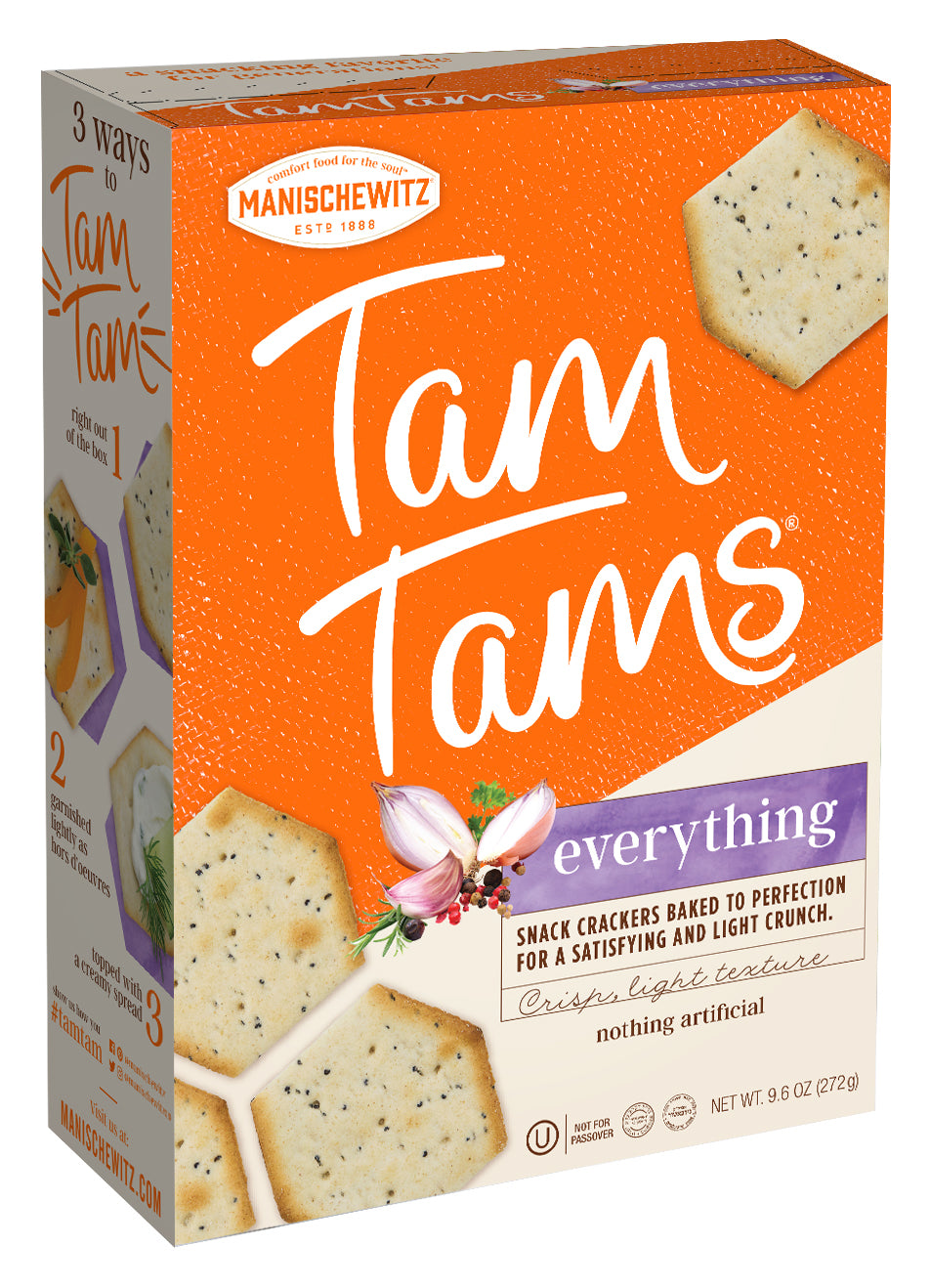 Manischewitz Everything Tam Tams Crackers 272g