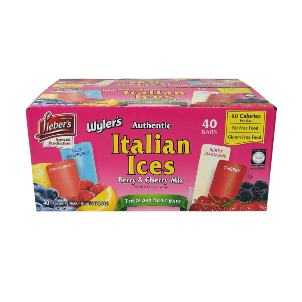 Wyler’s Authentic Italian Ices Berry & Cherry Mix 40 Bars 2.3kg